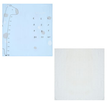 White & Blue Muslin Swaddles ( 2-Pack )